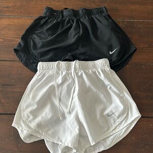 Nike Dri Fit shorts - black & white